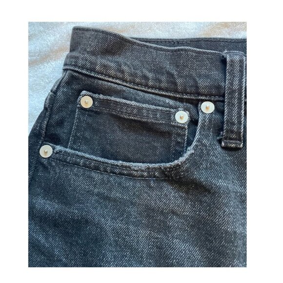 Madewell High Rise Slim Demi-Boot Jeans‎ Lunar Wash Women's Size 27P black - Picture 9 of 9